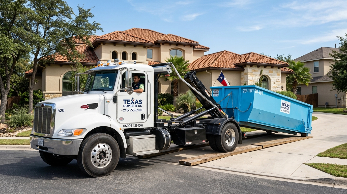 How to Safely Place a Dumpster on Sloped Red Mountain Driveways in Birmingham